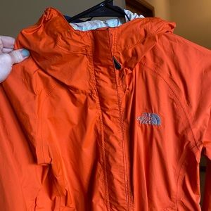 Orange Northface Windbreaker